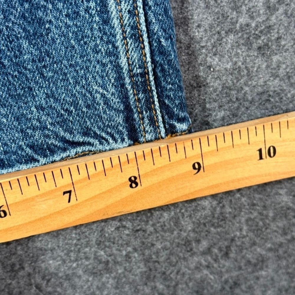 AYR The Secret Sauce Wide Leg Distressed Jeans Medium Wash Blue Size 26 Made LA - Picture 11 of 12
